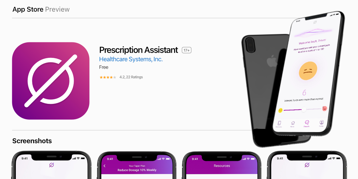 a mockup showing what this app may look like in the Apple store