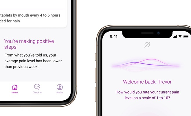 detail screenshots of a medical app